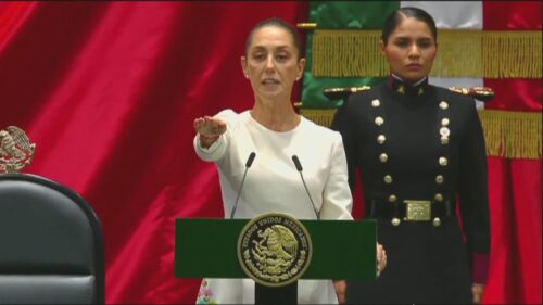 மெக்சிகோ நாட்டின் முதல் பெண் ஜனாதிபதியாக கிளாடியா ஷீன்பாம் பதவியேற்பு