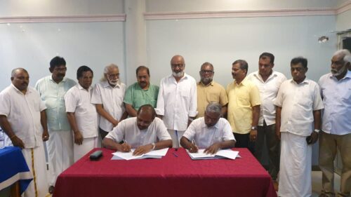 தமிழ் தேசிய பேரவை மற்றும் ஜனநாயக தமிழ் தேசிய கூட்டணிக்கு இடையில் ஒப்பந்தம் கைச்சாத்து