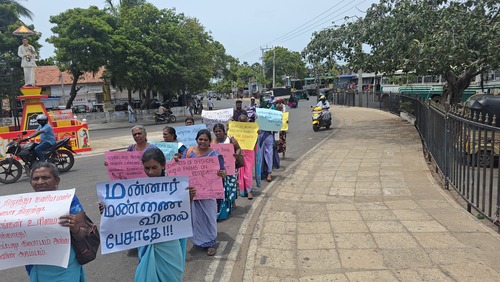 மன்னார் மக்களின் போராட்டம் ஒரு மாதத்தை எட்டியது…