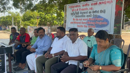 மன்னாரில் காற்றாலை, கனிம மணல் அகழ்வுக்கு எதிராக தொடரும் போராட்டம்!
