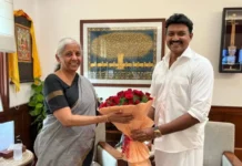 நிர்மலா சீதாராமனை சந்தித்த செந்தில் தொண்டமான்…