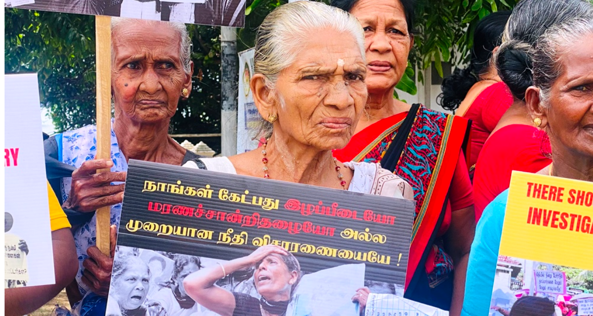 சர்வதேச மனித உரிமைகள் நாள்: வலிந்து காணாமல் ஆக்கப்பட்டோரின் உறவினர்கள் போராட்டம்
