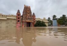 நீரில் மூழ்கிய வற்றாப்பளை கண்ணகி அம்மன் கோயில்…