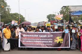 தமிழர் தாயகத்தில் நடைபெற்ற போராட்டத்தில் பதற்றம்!