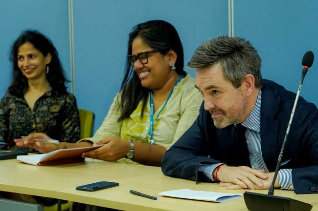 மின்னணு ஒளிபரப்பாளர்கள் சங்கம் மற்றும் UN வதிவிட பிரதிநிதிக்கு இடையில் சந்திப்பு