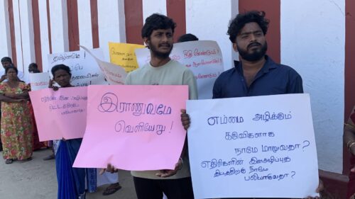 பெண்களின் உரிமைக்காகவும் பாதுகாப்புக்காகவும் குரல் கொடுப்போம்: யாழில் போராட்டம்