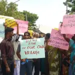 காணிகளை விடுவிக்கக் கோரி வலி. வடக்கு மக்கள் போராட்டம்!