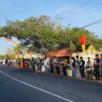 அணையா விளக்கு திடலில் ஏற்றப்பட்ட ‘உரிமைப்பந்தம்’