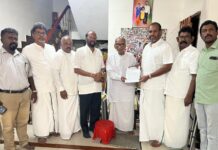 தமிழர் தேசிய முன்னணித் தலைவர் பழ. நெடுமாறன், தமிழ் தேசிய பேரவையினர் சந்திப்பு