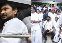 தமிழ் நாட்டின் எதிர்கட்சித் தலைவர் உதயநிதி ஸ்டாலின் கைது