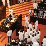 மாகாண சபை தேர்தல் குறித்து ஆராயும் குழுவில் இருந்து எதிர்க்கட்சி உறுப்பினர்கள் வெளிநடப்பு